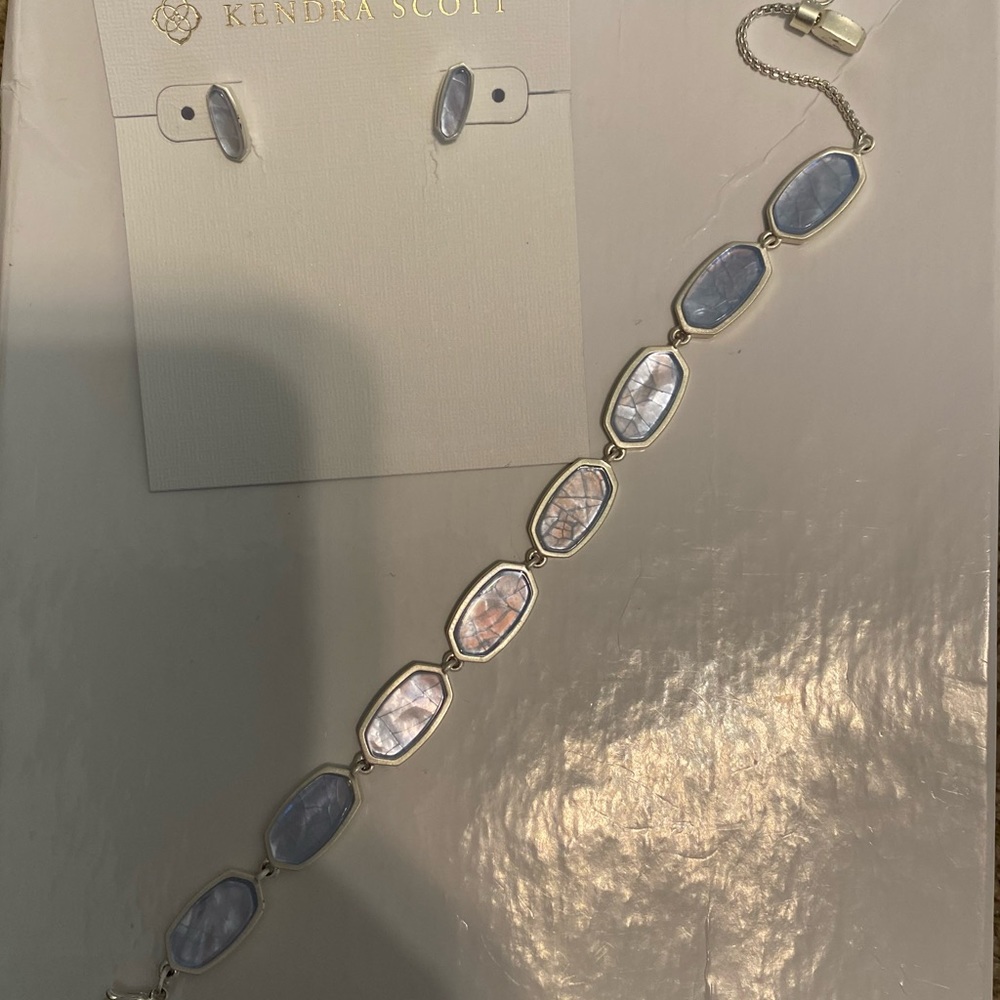 Kendra Scott bracklet with matching earrings
